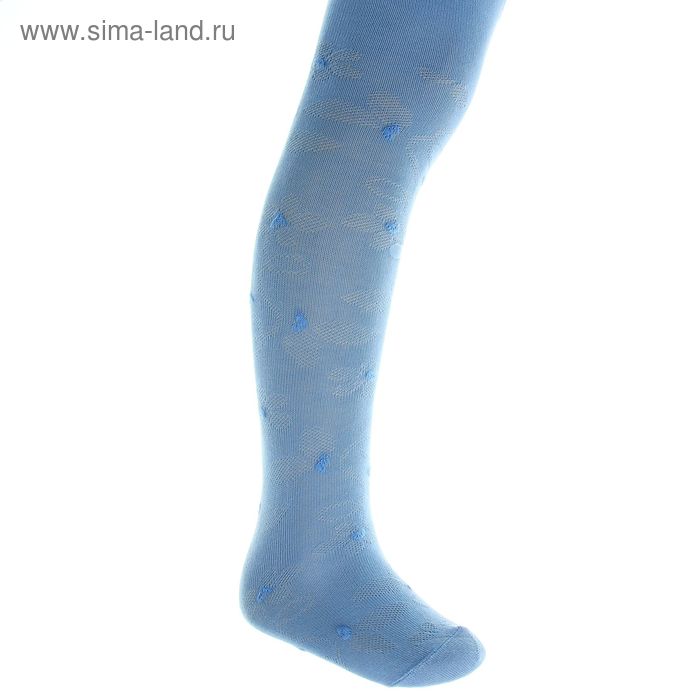 Колготки детские ажурные арт.4В437, цвет голубой, рост 86-92 см (1,5-2 года) - Фото 1