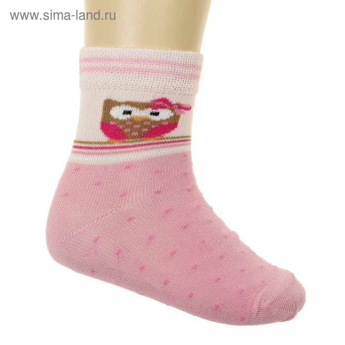 Носки детские арт.4В456, цвет розовый, р-р 16-18 (разм.обуви 26-28) - Фото 1