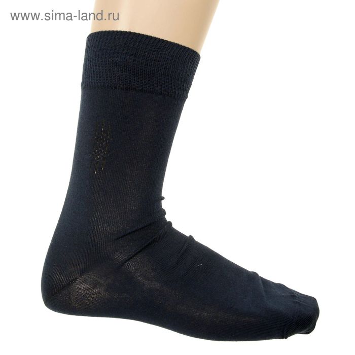 Носки мужские, цвет тёмно-синий, размер 27-29 (разм.обуви 42-44) - Фото 1