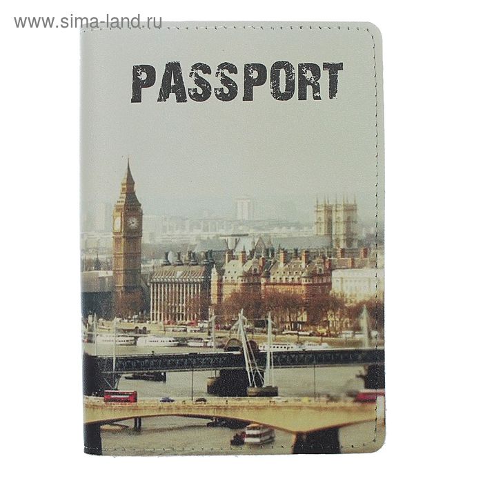 Обложка для паспорта "Лондон", фотопечать - Фото 1