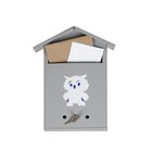 Ящик почтовый с замком, вертикальный, «Домик», серый - Фото 1