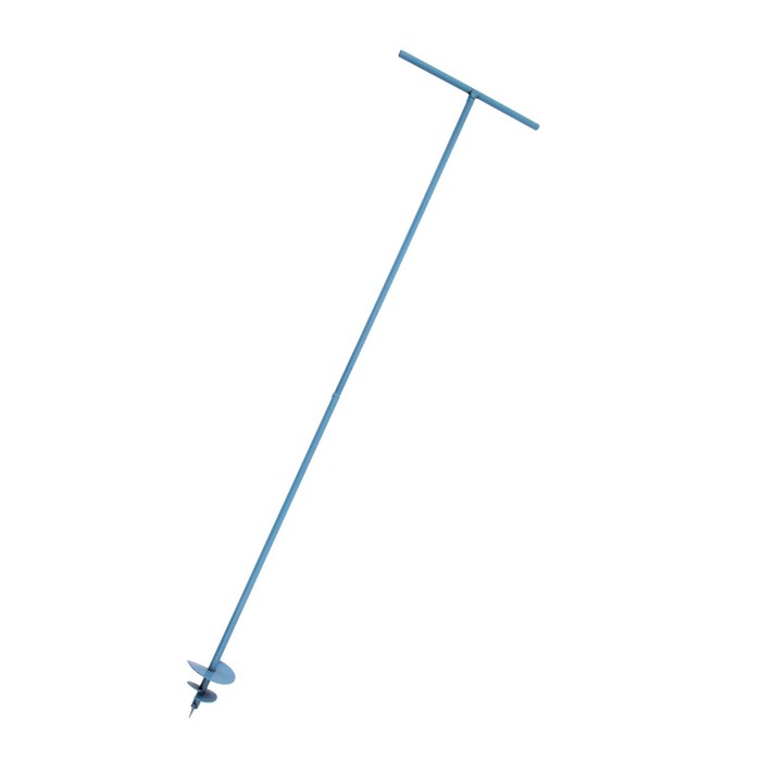 Бур садовый, шнековый, d = 150 мм, длина 2 м, цвет МИКС - Фото 1