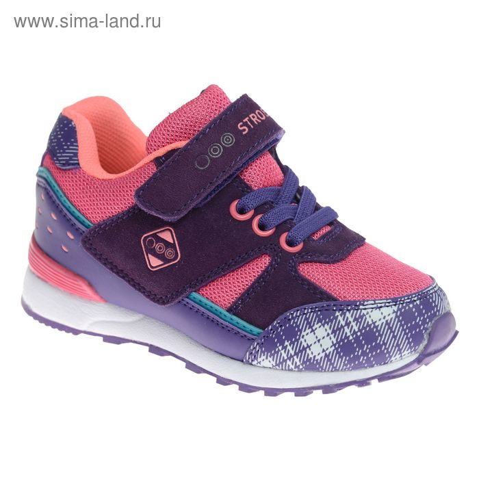 Кроссовки детские, цвет розовый, размер 27 - Фото 1