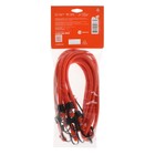 Резинка для крепления багажа Airline "Паук", 80 см, d8 мм, металлические крючки, набор 4 шт - Фото 6