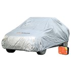 Чехол-тент на автомобиль, размер M, 495 х 195 х 120 см, с молнией для двери, серый - фото 297782889