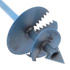 Бур садовый, шнековый, d=150 мм, длина 1 м - Фото 2