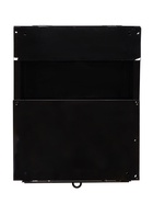 Ящик почтовый «Почта», вертикальный, без замка (с петлёй), чёрный - фото 809463598