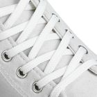 Шнурки для обуви, круглые, d=6мм, 90см, цвет белый - Фото 1