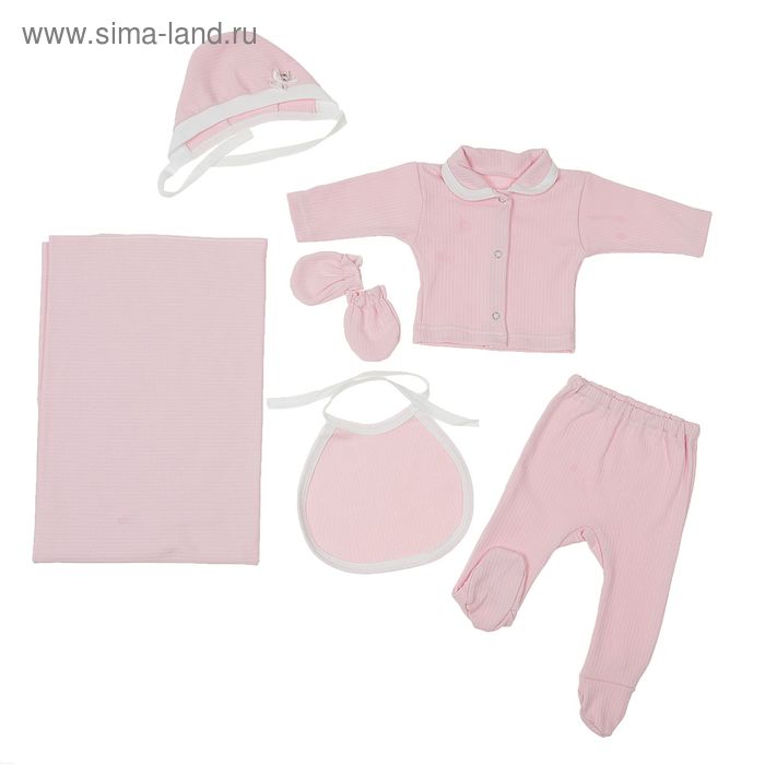 Комплект подарочный "Бусинка" 6 предметов, цвет розовый К32-4-6ТР(ИН) - Фото 1