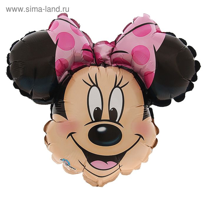 Шар фольгированный 12" «Минни Маус» для палочки - Фото 1