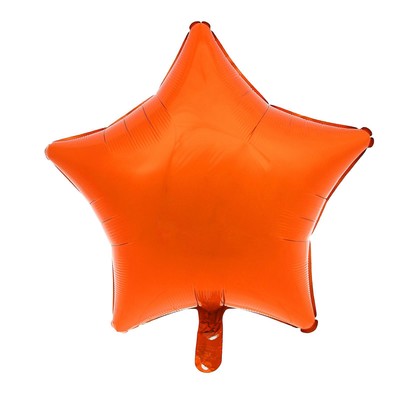Шар фольгированный 19" «Звезда», металл, оранжевый