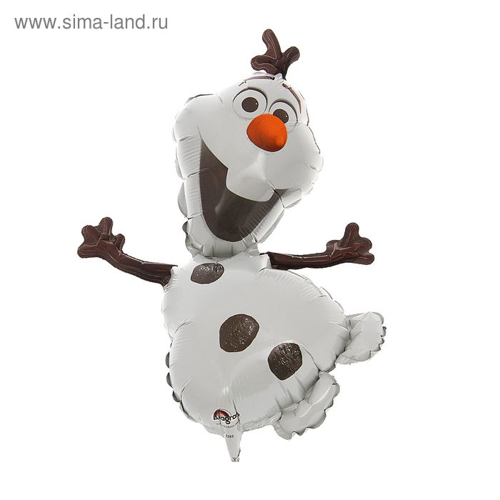 Шар фольгированный 12" «Холодное сердце. Олаф», для палочки - Фото 1