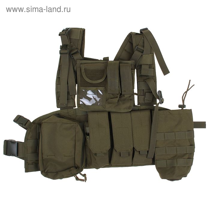 Жилет разгрузочный KINGRIN Tactical vest with accessory (OD) VE-17-OD - Фото 1