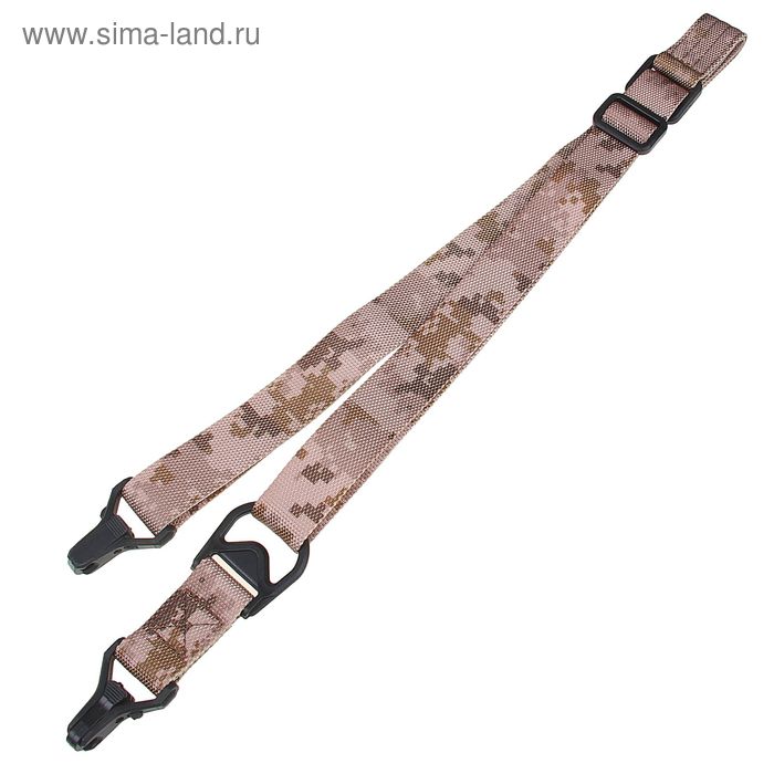 Ремень оружейный KINGRIN MS3 sling-with logo (D-desert) SL-01-DD - Фото 1