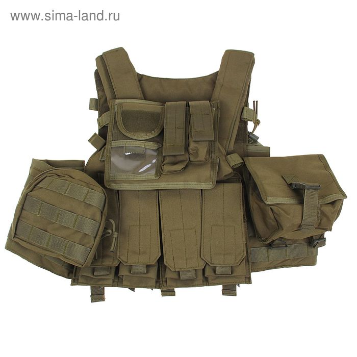Жилет разгрузочный KINGRIN Tactical vest (OD) VE-21-OD - Фото 1