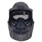 Маска для страйкбола KINGRIN Tactical gear mesh full face mask Include protect neck (Black) MA-08-BK - Фото 2