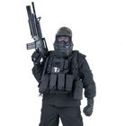 Маска для страйкбола KINGRIN Tactical gear mesh full face mask Include protect neck (Black) MA-08-BK - Фото 5