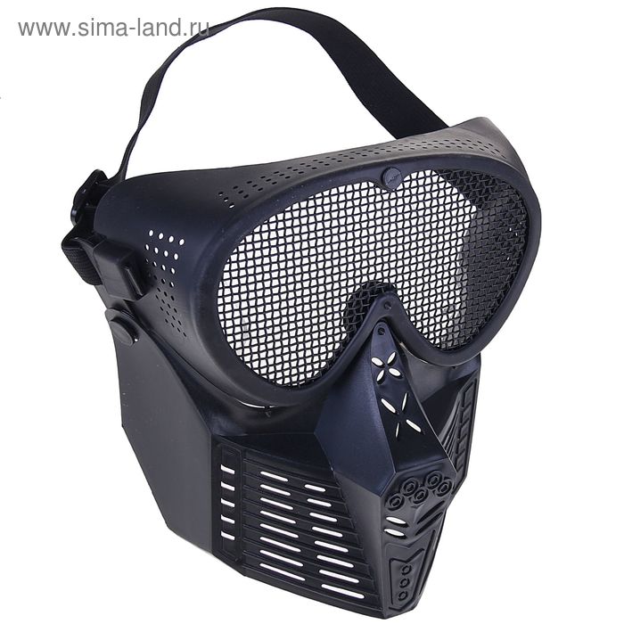 Маска для страйкбола KINGRIN Simple Tactical transformers mask-Steel mesh (Black) MA-18-BK - Фото 1