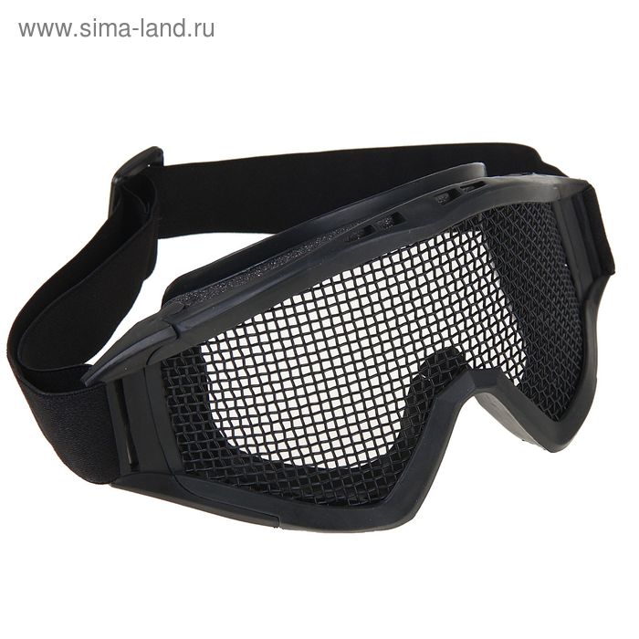 Очки защитные для страйкбола KINGRIN Desert Locust mesh goggles-Steel mesh (Black) MA-03-BK   134760 - Фото 1