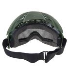 Очки защитные для страйкбола KINGRIN Desert Locust mesh goggles include sunshade (OD) MA-06-OD   134 - Фото 3