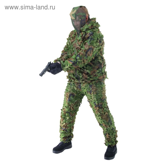 Костюм для страйкбола Leaflike Camouflage Uniform Woodland UN-12-WL - Фото 1