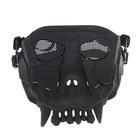 Маска для страйкбола KINGRIN Desert army group mask V2-Round mesh (Black) MA-53-BK - Фото 2