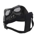 Маска для страйкбола KINGRIN Skull plastic mask V2-Steel mesh (Black) MA-14-BK - Фото 4