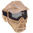 Маска для страйкбола KINGRIN Tactical gear mesh full face mask (Tan) MA-07-T - Фото 1