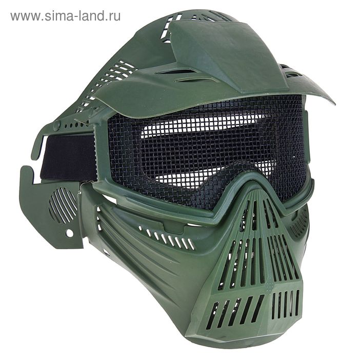 Маска для страйкбола KINGRIN Tactical gear mesh full face mask (OD) MA-07-OD - Фото 1