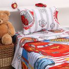 Постельное бельё 1,5 сп "Тачки: Супер гонки", размер 143х215 см, 150х214 см, 50х70 см-1 шт., 100% хлопок, бязь - Фото 2