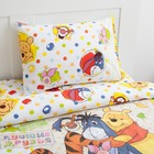 Детское постельное бельё 1,5 сп. "Медвежонок Винни и его друзья", размер 143х215 см, 150х214 см, 50х70 см-1 шт., 100% хлопок, бязь - Фото 2