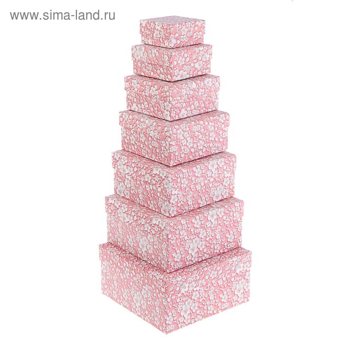 Набор коробок 7в1 "Розовый вьюнок" - Фото 1
