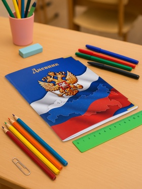 Дневник школьный для 1-11 классов, «Госсимволика России-4», мягкая обложка, 40 листов