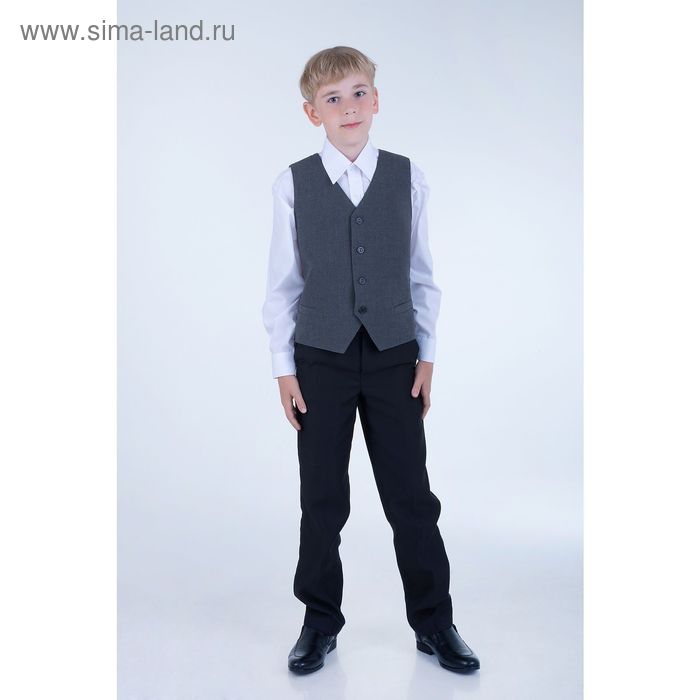 Брюки костюмные для мальчика "Лидер", рост 140 см (34), цвет черный - Фото 1