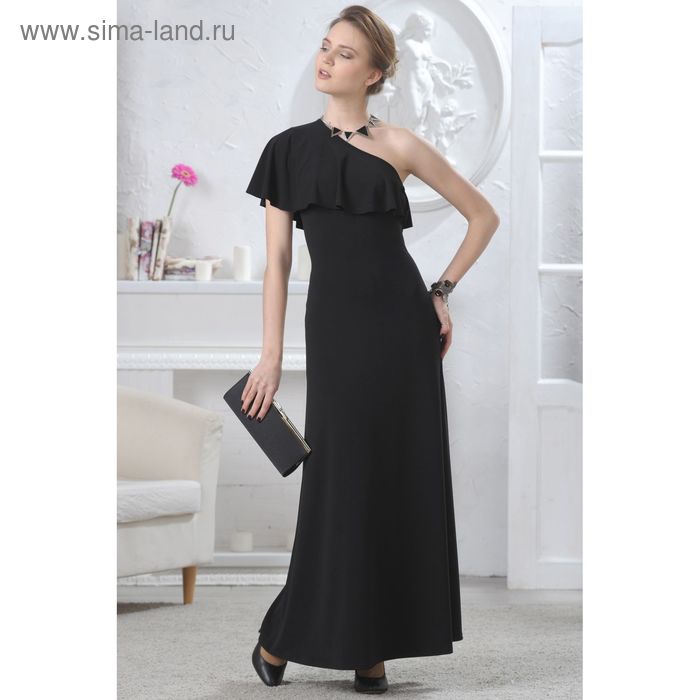 Платье женское, размер 48, рост 164 см, цвет чёрный (арт. 4604) - Фото 1