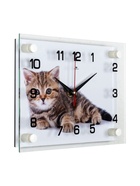 Часы настенные интерьерные «Котёнок», бесшумные, 20×26 см - Фото 2