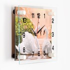 Часы-картина настенные, серия: Животный мир, "Пара лебедей", 20 х 26 см - Фото 2