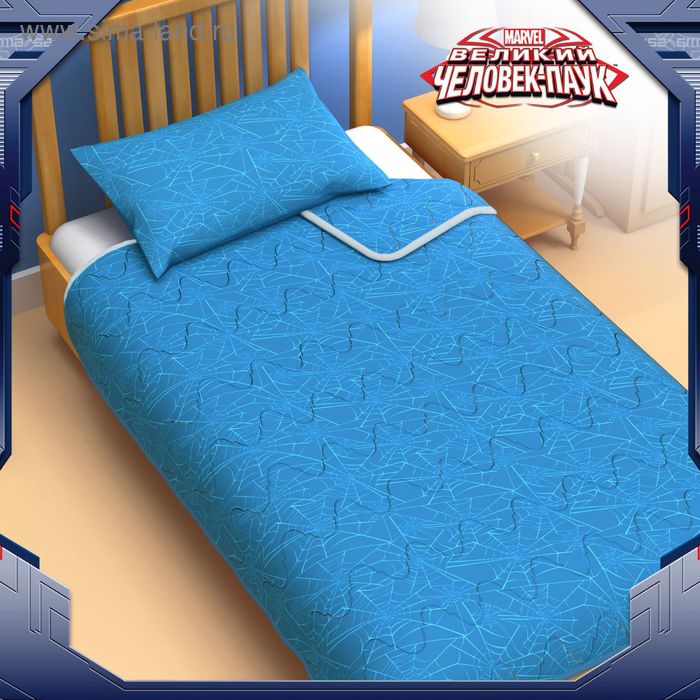 Покрывало 1,5 сп "Человек-паук" 140*205 см п/э волокно, поплин - Фото 1