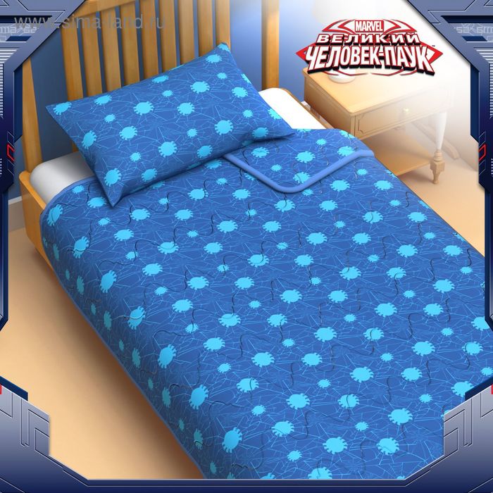 Покрывало 1,5 сп "Человек-паук" 140*205 см п/э волокно, поплин - Фото 1