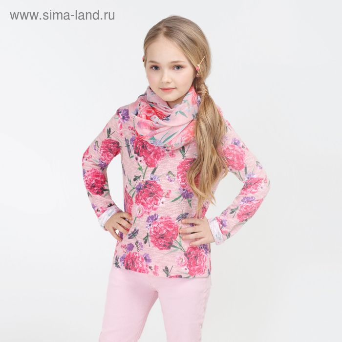 Джемпер для девочки Fly, цвет светло-розовый, рост 140 см (арт. 20210100017) - Фото 1