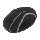 Декоративная подушка из войлока "Чёрный камень" диаметр 30 см - Фото 1