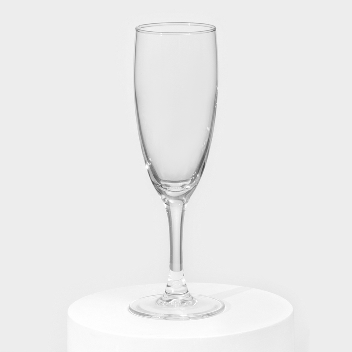 Набор стеклянных бокалов для шампанского «Французский ресторанчик», 170 мл, h=18,5 см, 6 шт - фото 1908269611