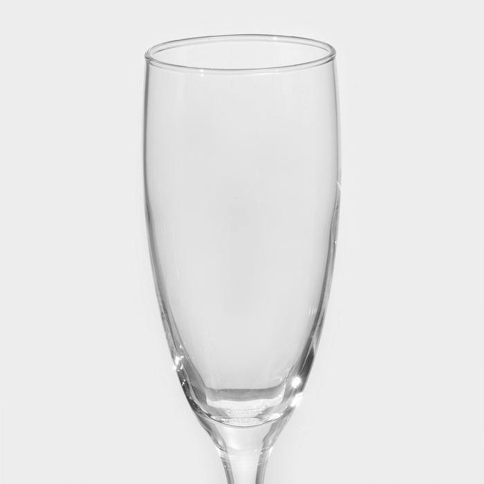 Набор стеклянных бокалов для шампанского «Французский ресторанчик», 170 мл, h=18,5 см, 6 шт - фото 1908269612