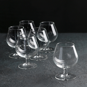 Набор стеклянных бокалов для коньяка «Французский ресторанчик», 250 мл, 6 шт