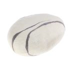 Декоративная подушка из войлока "Белый камень" диаметр 30 см - Фото 1