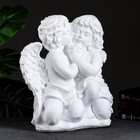 Фигура "Ангел и Фея сидя" большая, белый 19х34х44см - фото 10364534