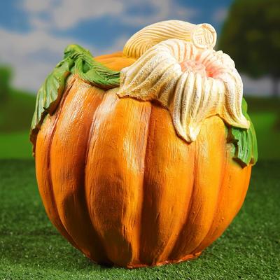 Садовая фигура из полистоуна «Тыква», 30 см