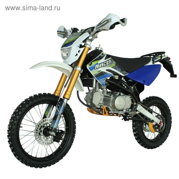 Мотоцикл Racer RC160-PM Pitbike, синий - Фото 1