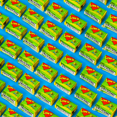 Жевательная резинка Love is «Яблоко и лимон», 4.2 г