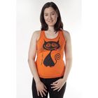 Майка женская "Мур мяу", цвет оранжевый, размер 42 (XS) (арт. МЖ-СТ0014) - Фото 1